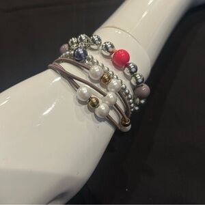 3 For $20! Kids Girls Multi-Color Beaded Bracelet Set of 3